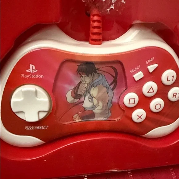 Capcom Street Fighter PlayStation Controller Ryu & Chun-Li Official Hologram Rar - Picture 1 of 10